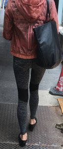 Woman wearing leggings